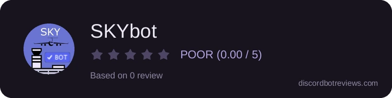 Rating widget preview for SKYbot