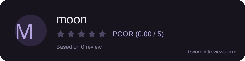 Rating widget preview for moon