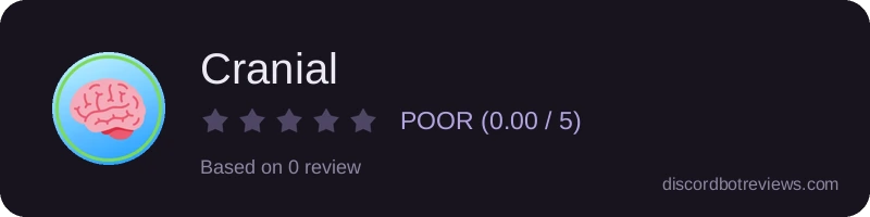 Rating widget preview for Cranial
