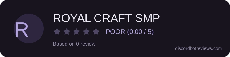 Rating widget preview for ROYAL CRAFT SMP