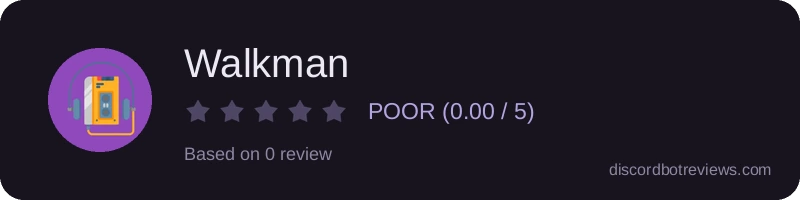 Rating widget preview for Walkman