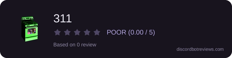 Rating widget preview for 311