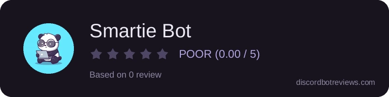 Rating widget preview for Smartie Bot