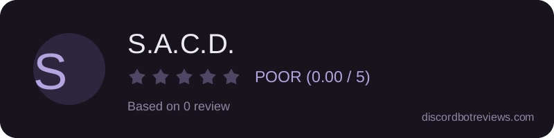 Rating widget preview for S.A.C.D.