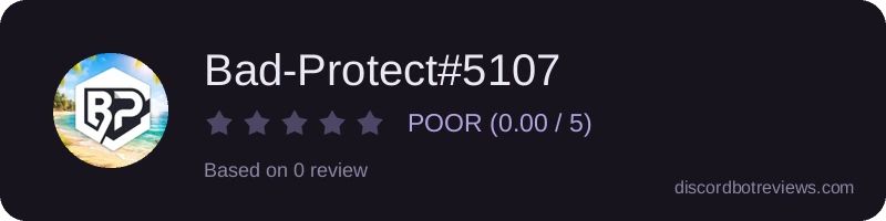 Rating widget preview for Bad-Protect#5107