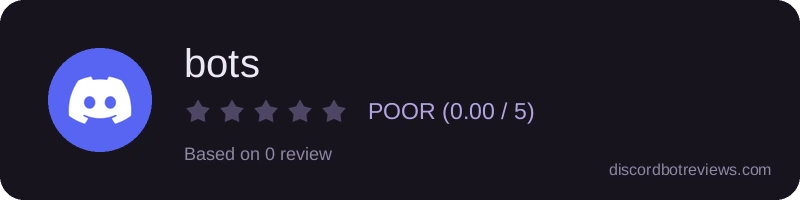 Rating banner for bots