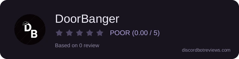 Rating widget preview for DoorBanger