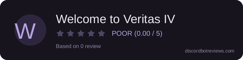 Rating widget preview for Welcome to Veritas IV