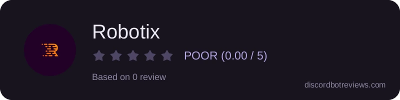Rating widget preview for Robotix