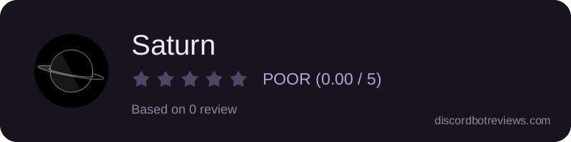 Rating widget preview for Saturn