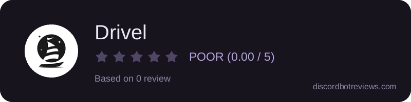 Rating widget preview for Drivel