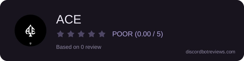 Rating banner for ACE