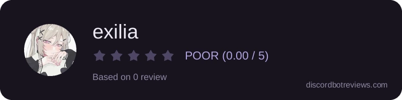 Rating widget preview for exilia