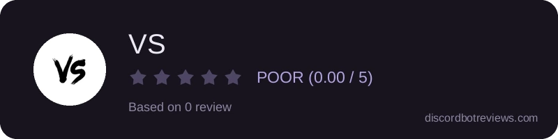 Rating widget preview for VS