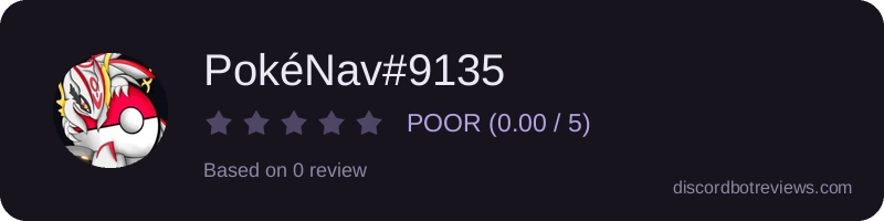 Rating widget preview for PokéNav#9135