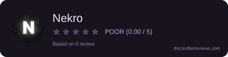 Rating widget preview for Nekro