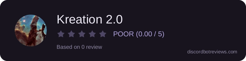 Rating widget preview for Kreation 2.0