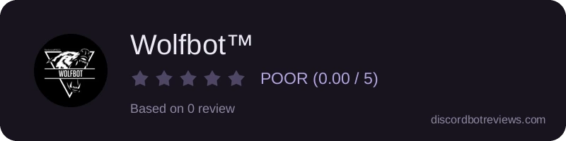Rating widget preview for Wolfbot™