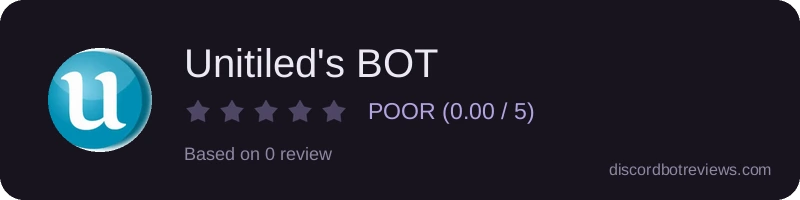 Rating widget preview for Unitiled's BOT