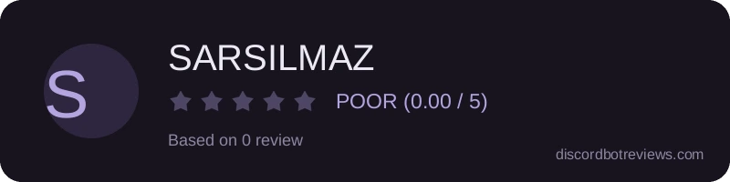 Rating widget preview for SARSILMAZ