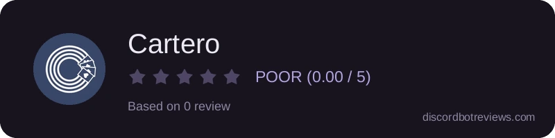 Rating widget preview for Cartero