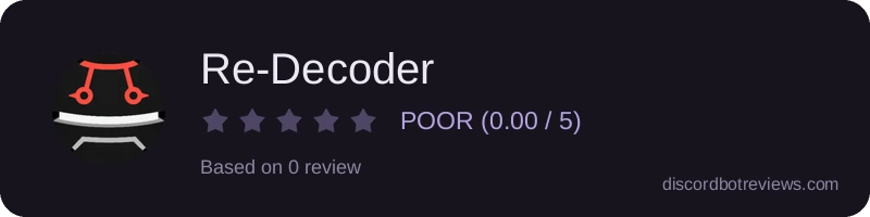 Rating widget preview for Re-Decoder