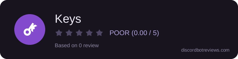 Rating widget preview for Keys