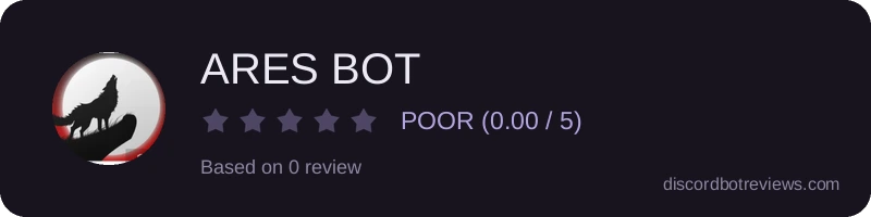 Rating widget preview for ARES BOT