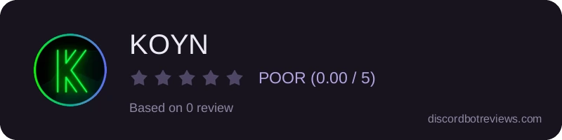 Rating widget preview for KOYN
