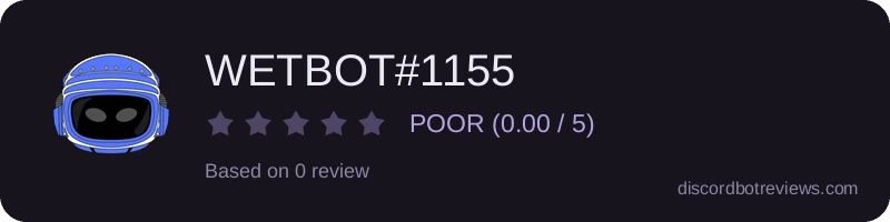 Rating widget preview for WETBOT#1155