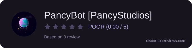 Rating banner for PancyBot [PancyStudios]