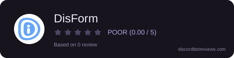 Rating widget preview for DisForm