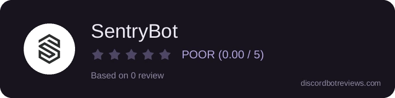Rating widget preview for SentryBot