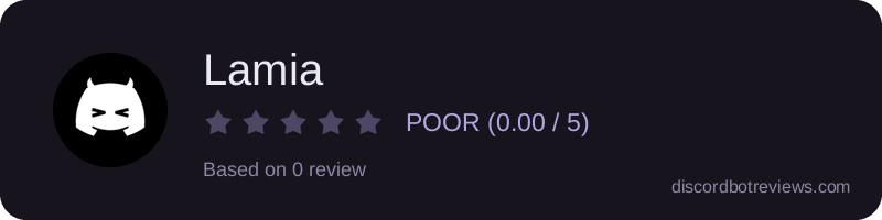 Rating widget preview for Lamia