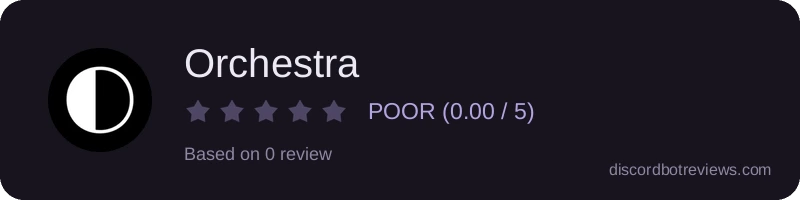 Rating widget preview for Orchestra