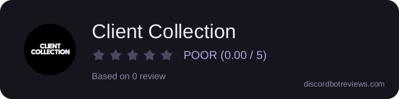 Rating widget preview for Client Collection