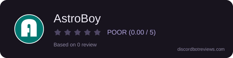 Rating widget preview for AstroBoy