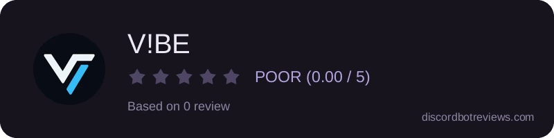 Rating widget preview for V!BE