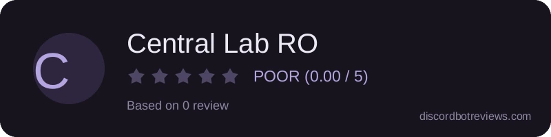 Rating widget preview for Central Lab RO