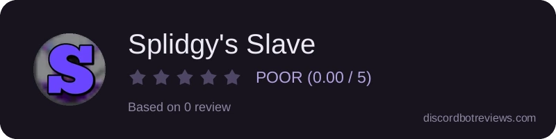 Rating widget preview for Splidgy's Slave