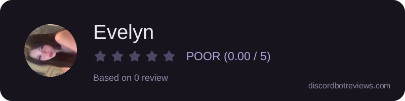 Rating widget preview for Evelyn