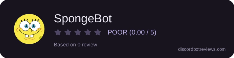 Rating widget preview for SpongeBot