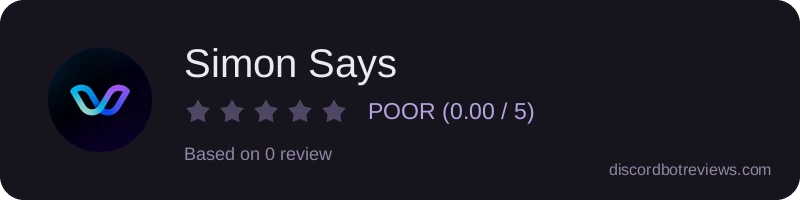 Rating widget preview for Simon Says
