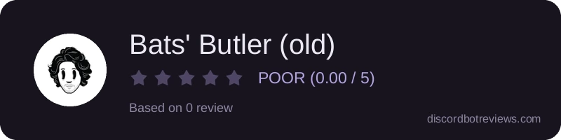 Rating widget preview for Bats' Butler (old)