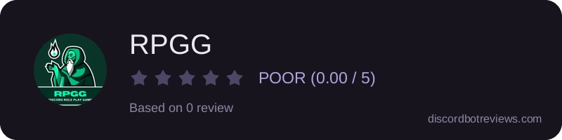Rating widget preview for RPGG