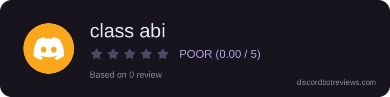 Rating widget preview for class abi