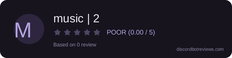 Rating widget preview for music | 2