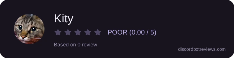 Rating widget preview for Kity