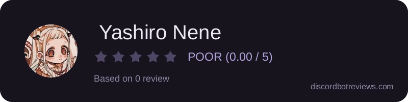 Rating widget preview for  Yashiro Nene