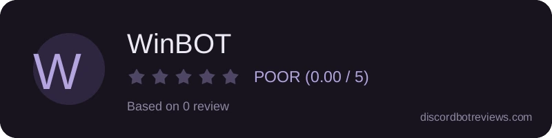 Rating widget preview for WinBOT